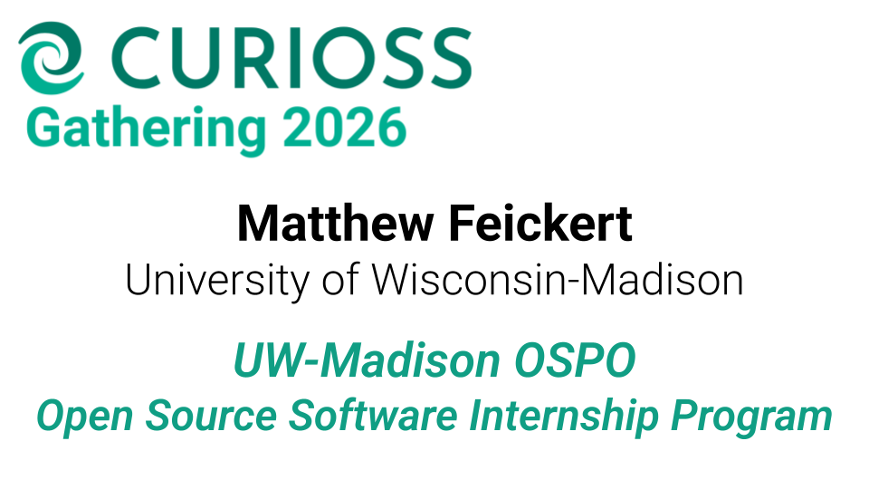 UW-Madison OSPO: Open Source Software Internship Program