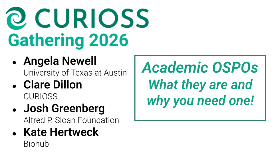 Academic OSPOs - What they are and why you need one!